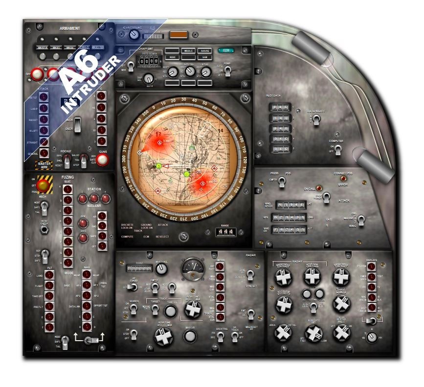 A6 INTRUDER COCKPIT instrument panel CDkit