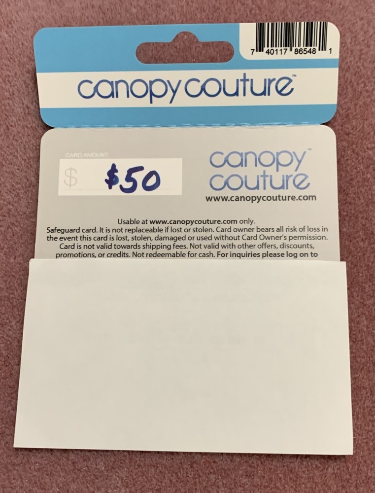 Canopy Couture $50 Gift Card
