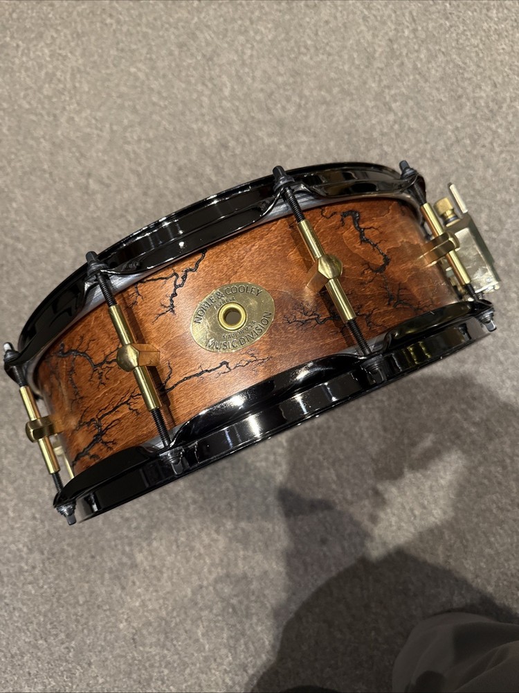 Noble & Cooley 5x14” Maple Solid Shell Limited Fractal Pattern Snare Drum NICE!!