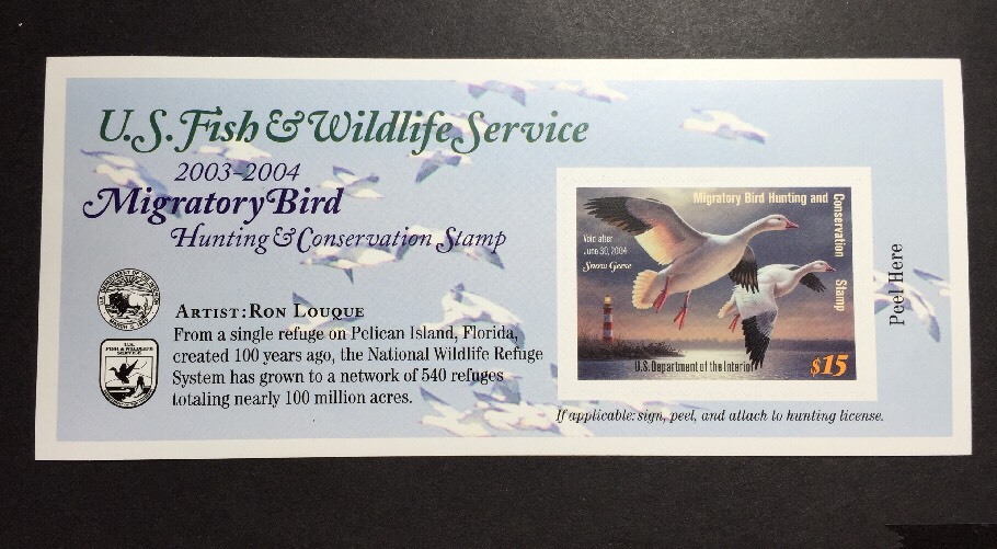 #RW70A 2003 - 2004 - US Federal Duck Stamp - Post Office FRESH