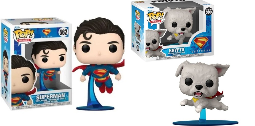 2 Pack Funko Pop Superman + Krypto