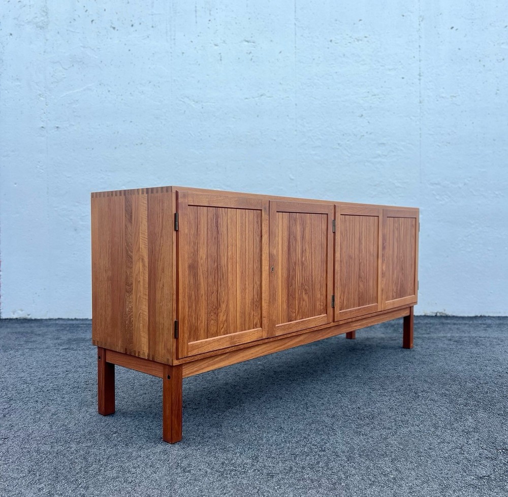 Danish Modern Solid Teak Sideboard or Credenza