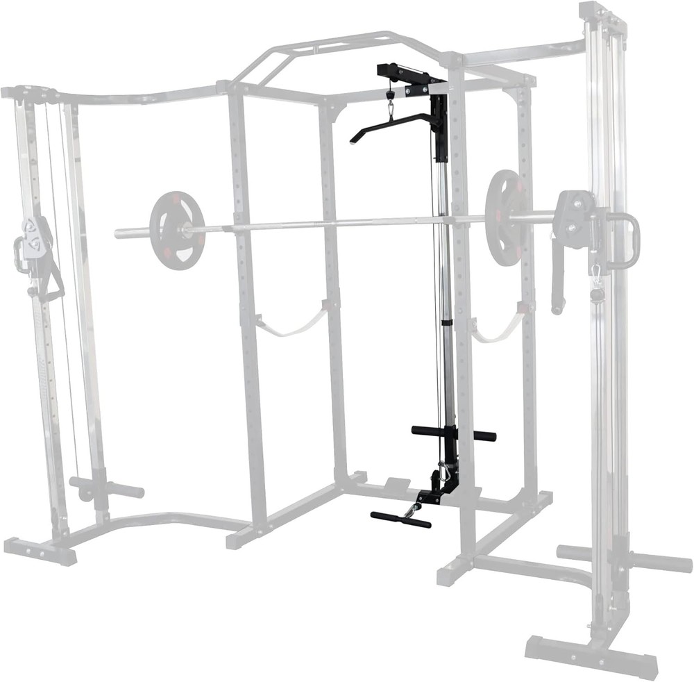 Multi-Function Adjustable Power Cage with J-Hooks, Safety Straps and Optional...