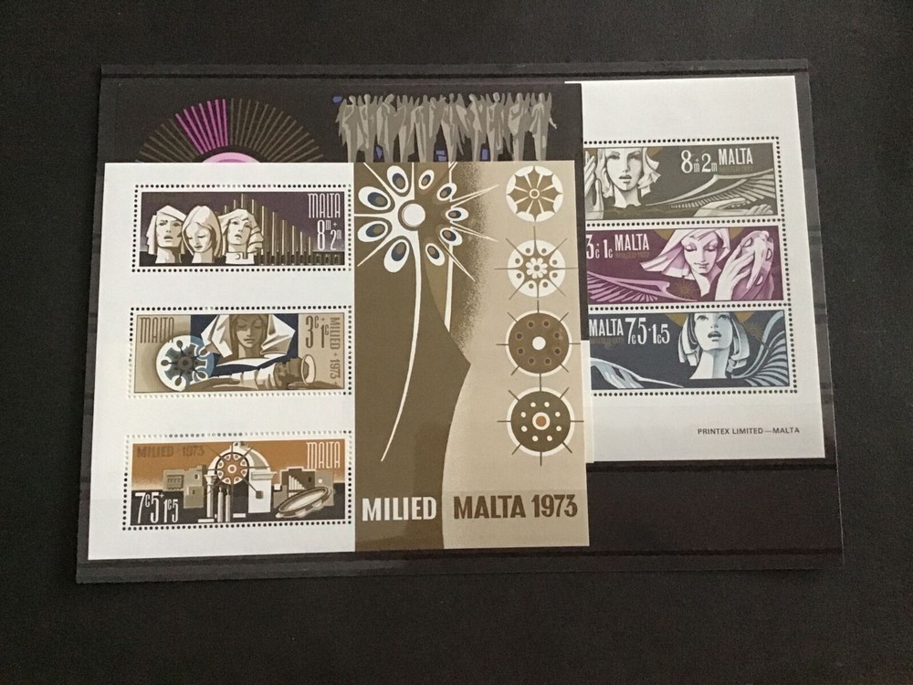 Malta 3 Mint Never Hinged Stamps Sheets 53965