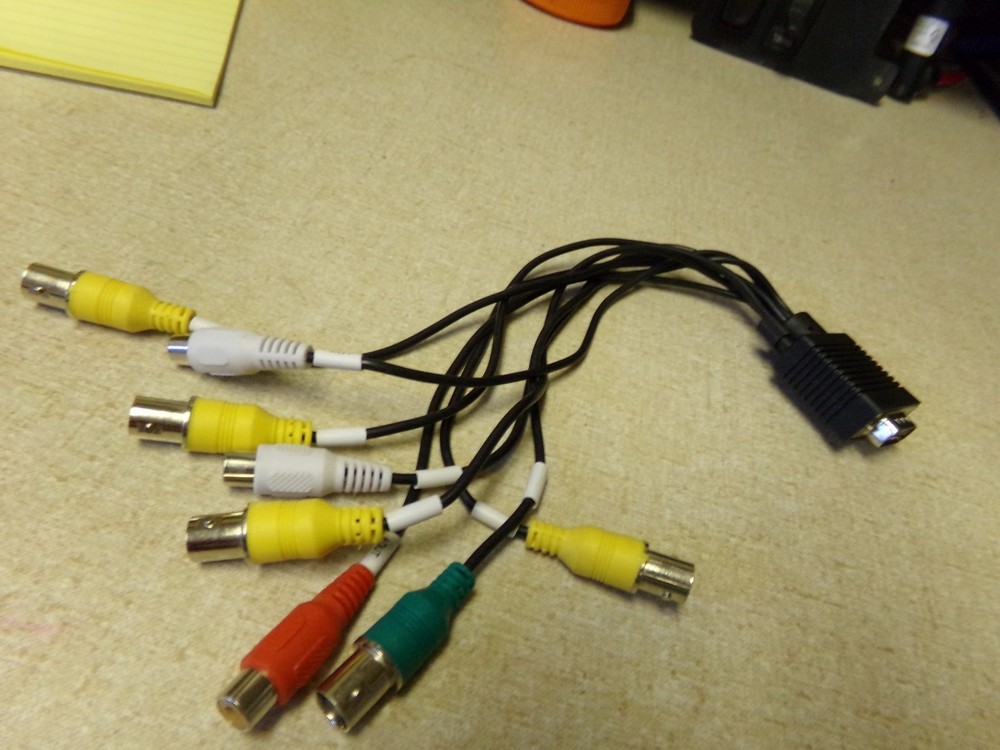 8-Terminal Security Camera Connector Cable Color Coded *FREE SHIPPING*