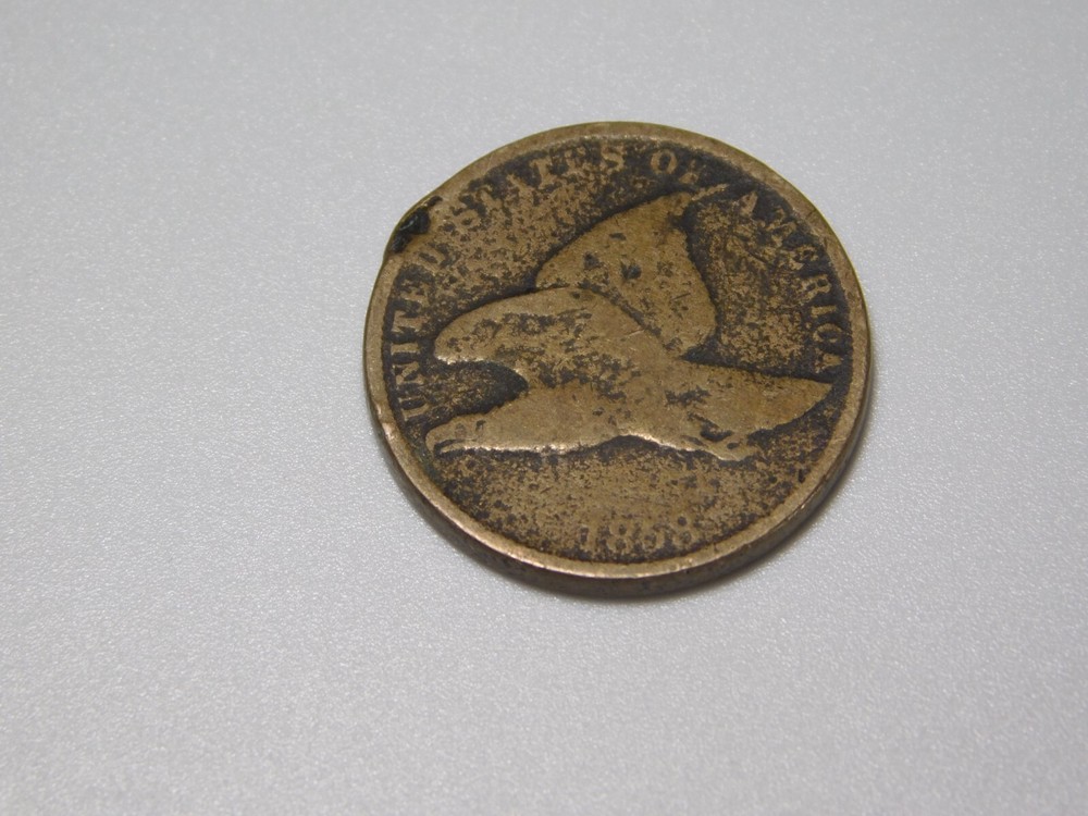 VINTAGE US COINS 1858 FLYING EAGLE ONE CENT