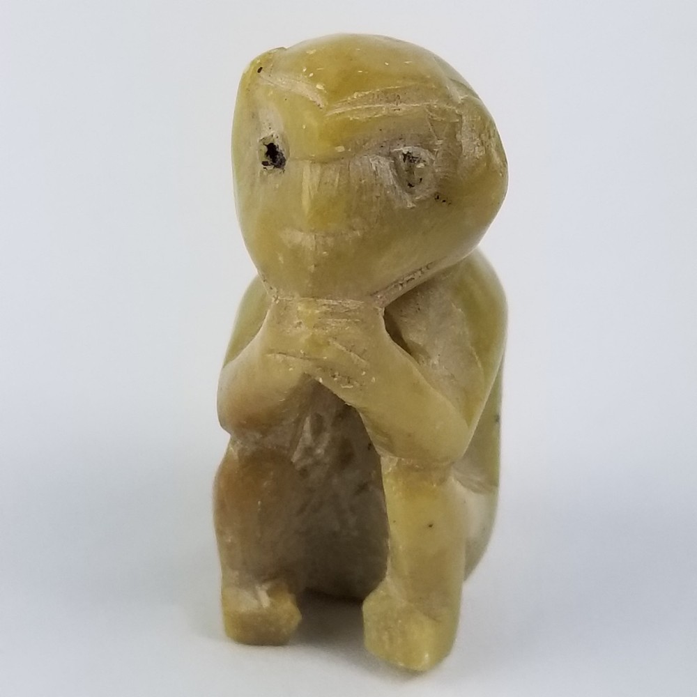 Stone Fetish Monkey Carving