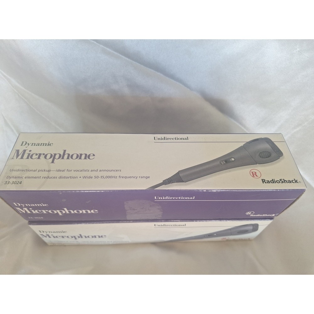 RadioShack Dynamic Microphone 33-3024 Unidirectional Mint in Box