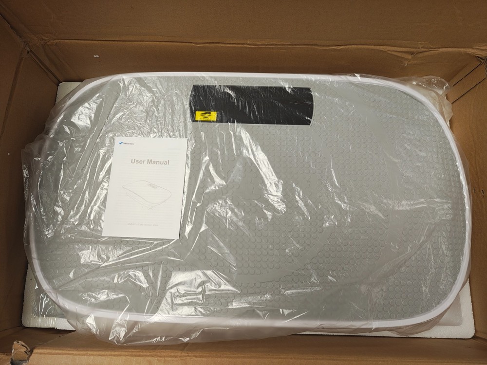 Merach Vibration Plate Exercise Machine, Whole Body Workout, Grey