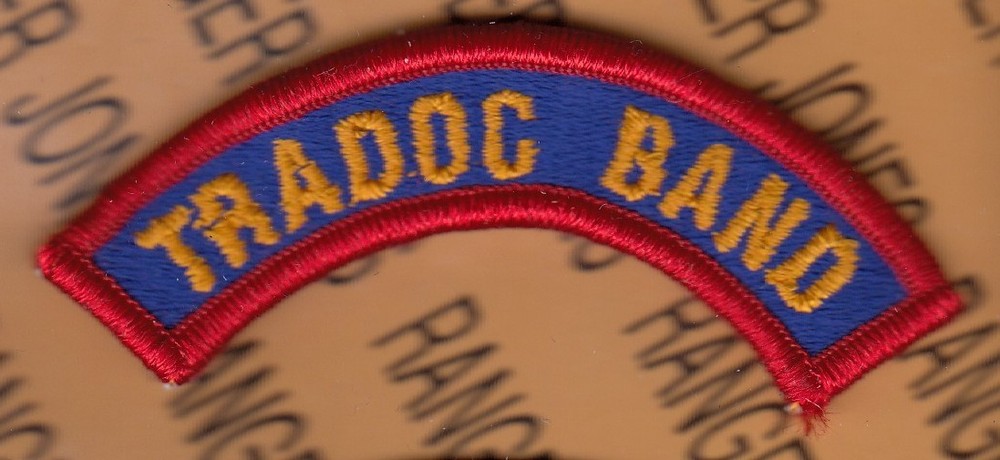 US Army TRADOC BAND Training & Doctrine Command ~3.5" tab patch m/e