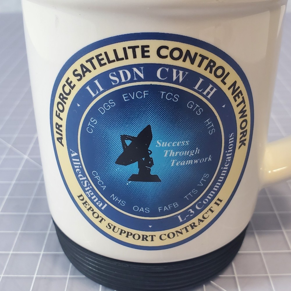 Air Force Satellite Control Network Depot Support Coffee Cup