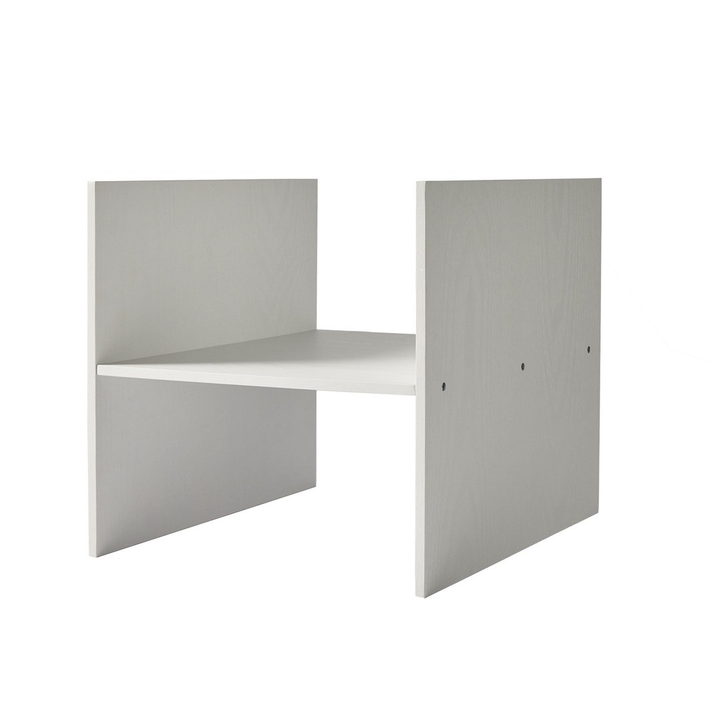 H Shelf Cube Organizer Insert White Texture Easy To Assemble and Install