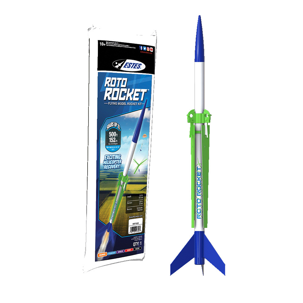 Estes Flying Model Rocket Kit Roto Rocket EST 1322