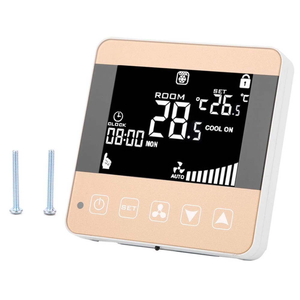 Digital Fan Coil Thermostat for Central AC - Smart Programmable General Type