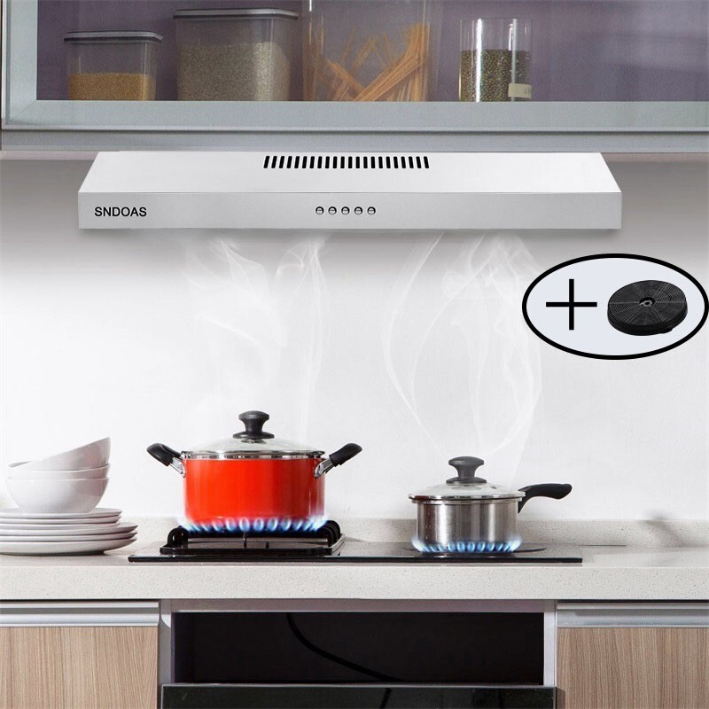 Kitchen Range Hood 30 inch Under Cabinet Cook Vent 230CFM Fan Ducted/Ductless