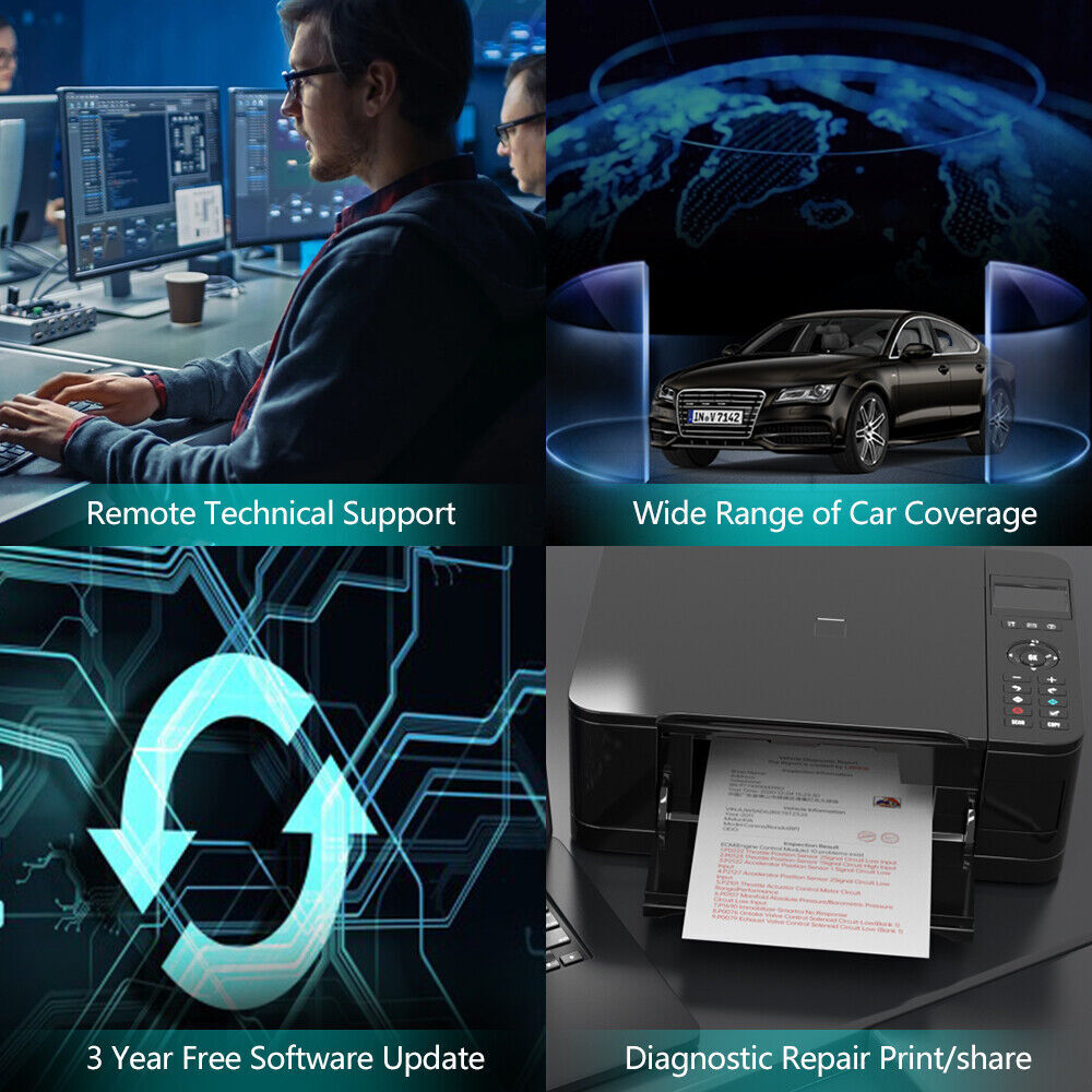 XTOOL D8W WIFI All System Diagnostic OBD2 Scanner 38+ Services Topology Mapping