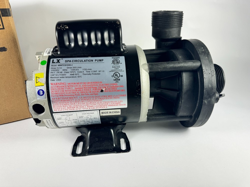 LX Spa Circulation Pump Model 48WTC0153C-1