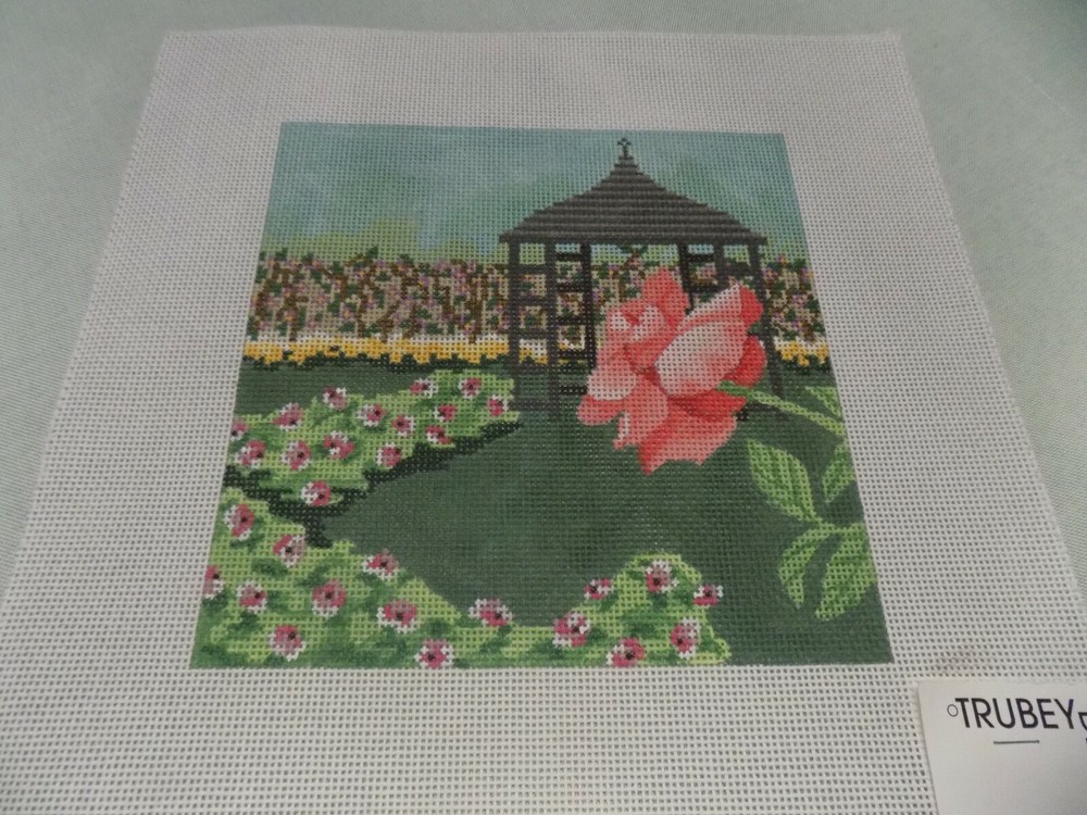 HAND PAINTED GAZEBO GARDEN