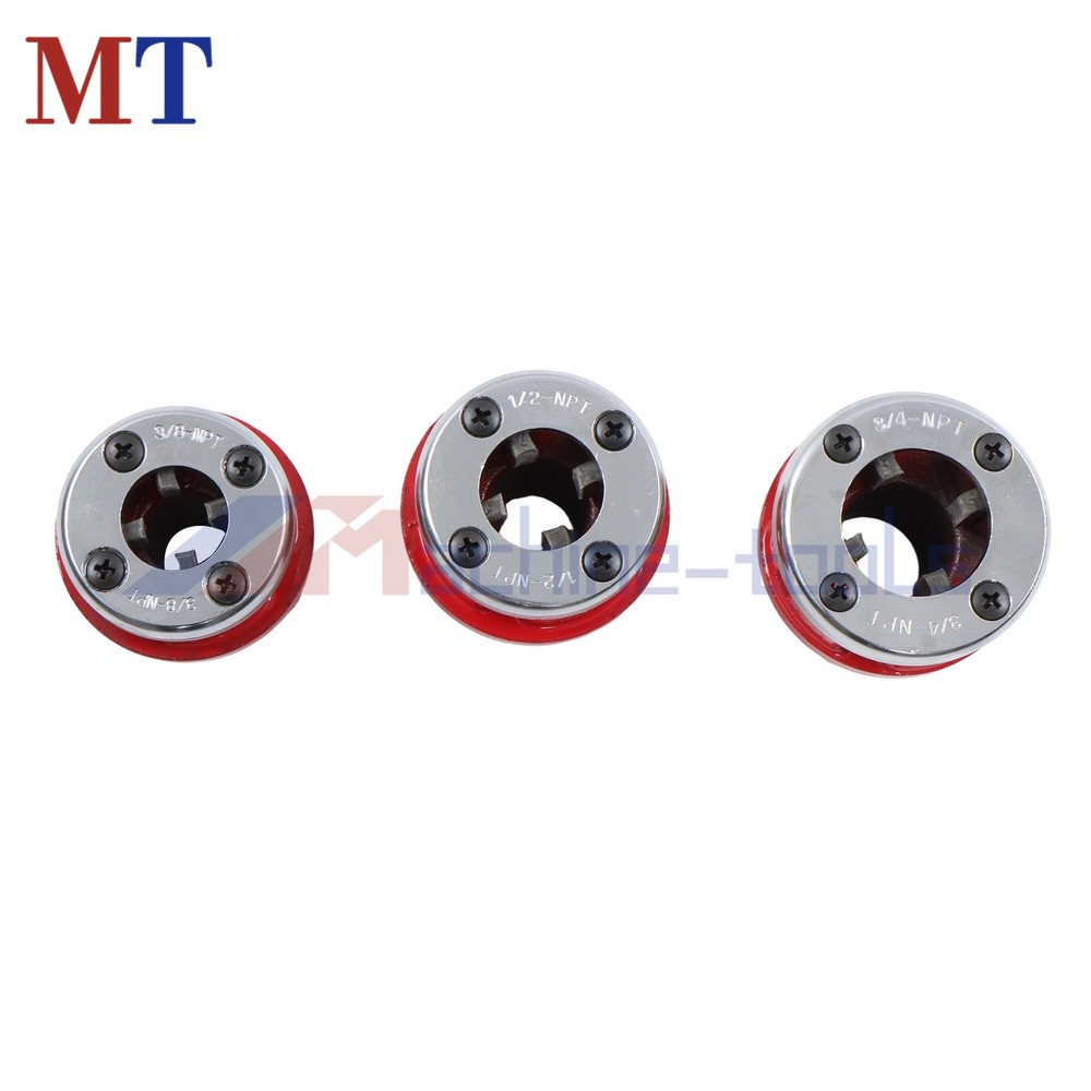 7 Size W/ Handle BSPT Pipe Threader Pipe Threader Threading 3/8" To 2" Dies Set