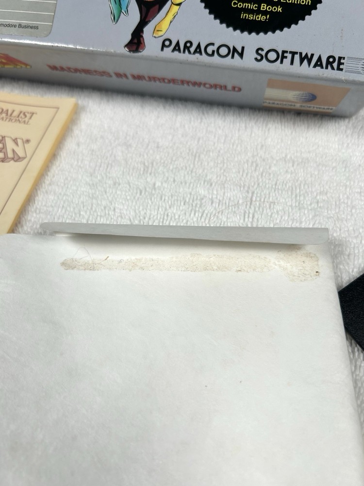 RARE Paragon Software Marvel Comics X-Men Commodore 64/128 Game with Box