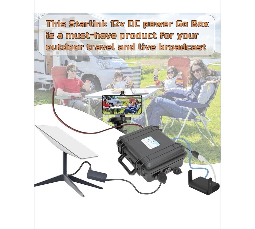 Starlink DC Conversion Go Box, Starlink Power Conversion Box Kit, Open Box