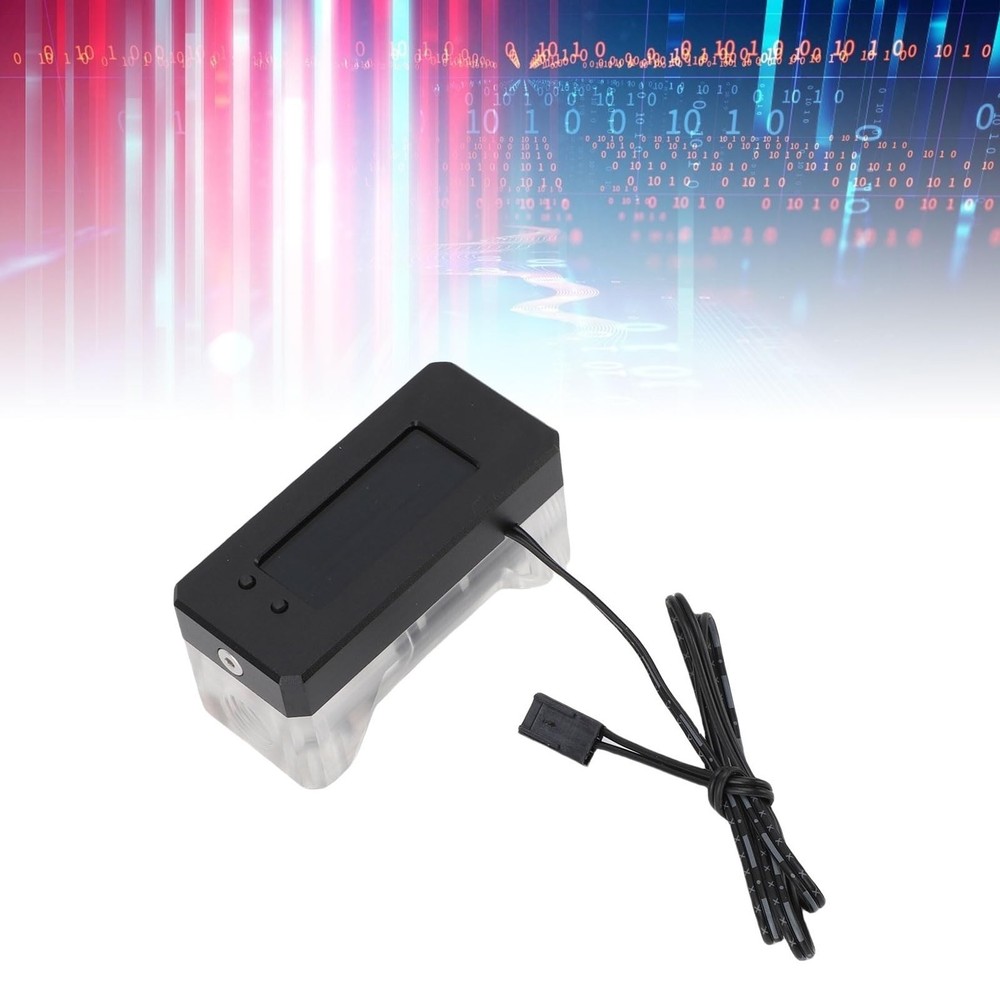 GOWENIC G1/4 Inline PC Water Cooling Flow Meter, Electronic Indicator...