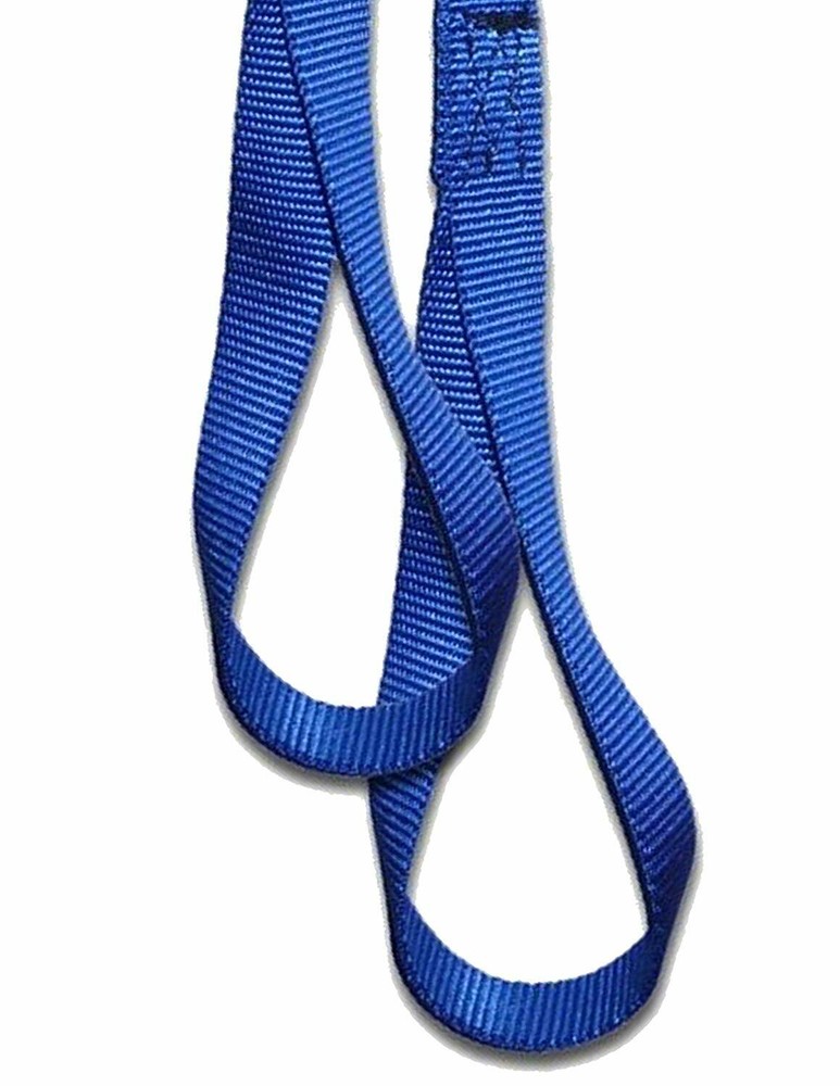 Blue Handlebar Tie Down Soft Loop Straps for Motorcycle ATV Cargo (10 Pack)
