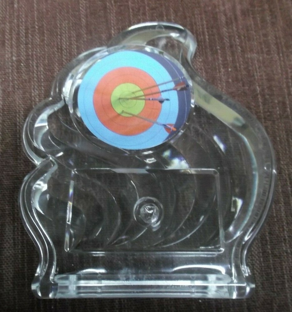 ARCHERY insert trophy clear acrylic holder award