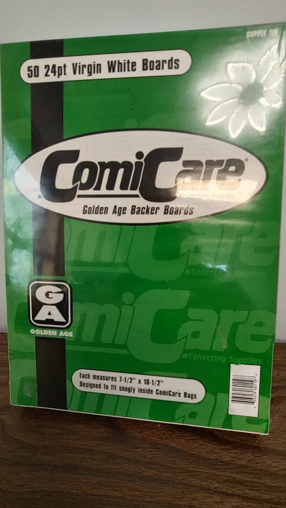 100 GA Comicare Comic Bags Polypropylene and 50 Comic Backing Boards
