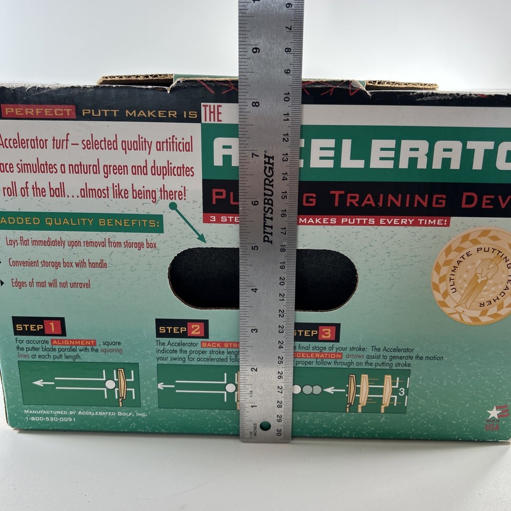 Golf Training The Accelerator Training Device Practice Mat with 3-Step System