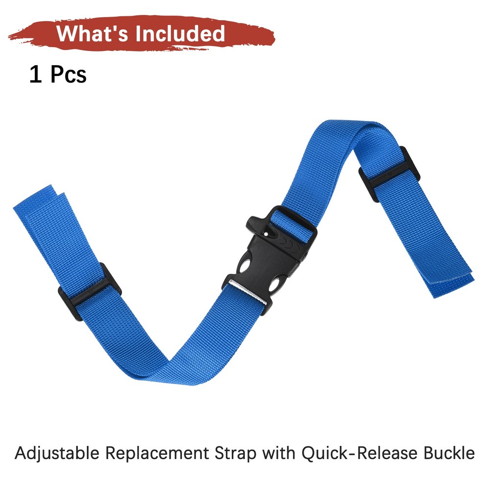 Backpack Chest Strap [1PCS] - with Emergency Whistle Buckle - [Blue]