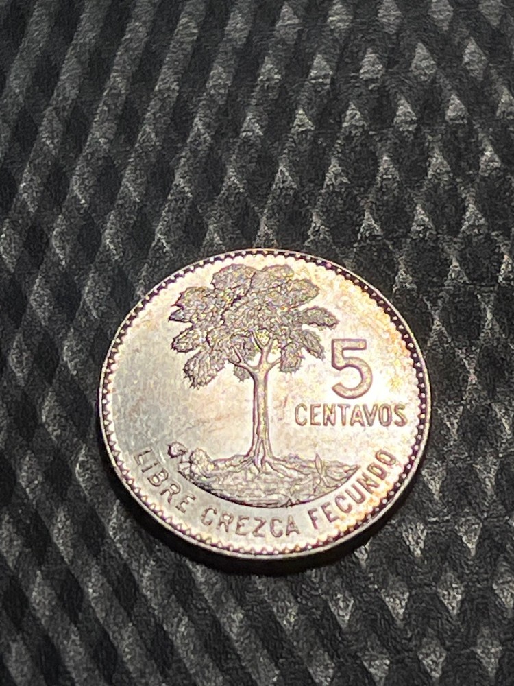 1960 Guatemala Silver 10 Centavos - Gem BU