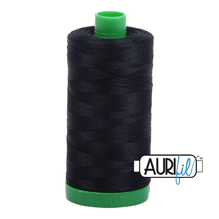 Aurifil 40wt Thread Solid - Mako 100% Cotton Thread - 1094 Yards Each Spoon