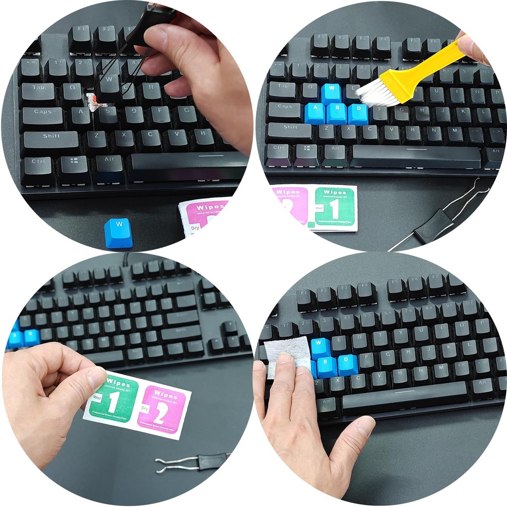 Atdcoek 2-in-1 Mechanical Keyboard Keycap Puller and Switch Black