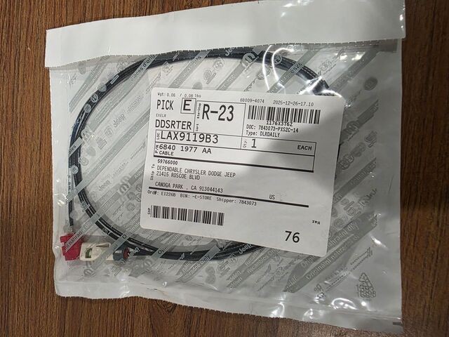 Genuine Mopar Camera Cable 68401977AA