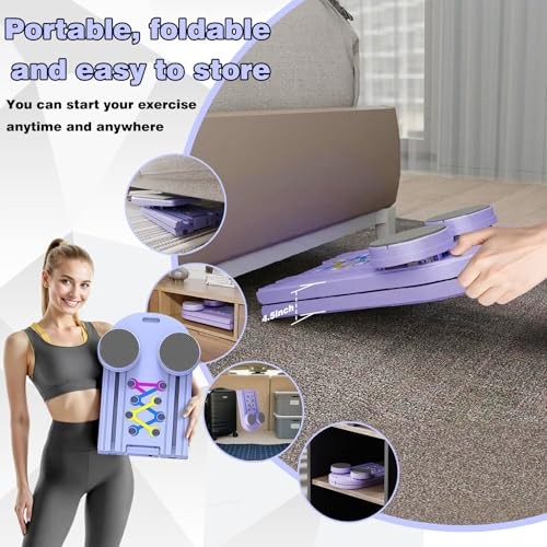 Pilates Reformer Multi-Function Pilates Board with Timer Counter，Portable