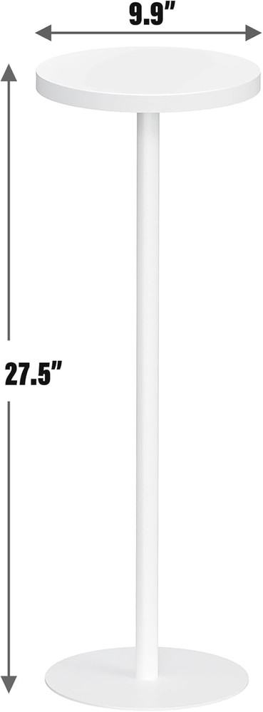 Tall round Side Table, Small End Table, beside Table, Drink Table, Pedestal Side