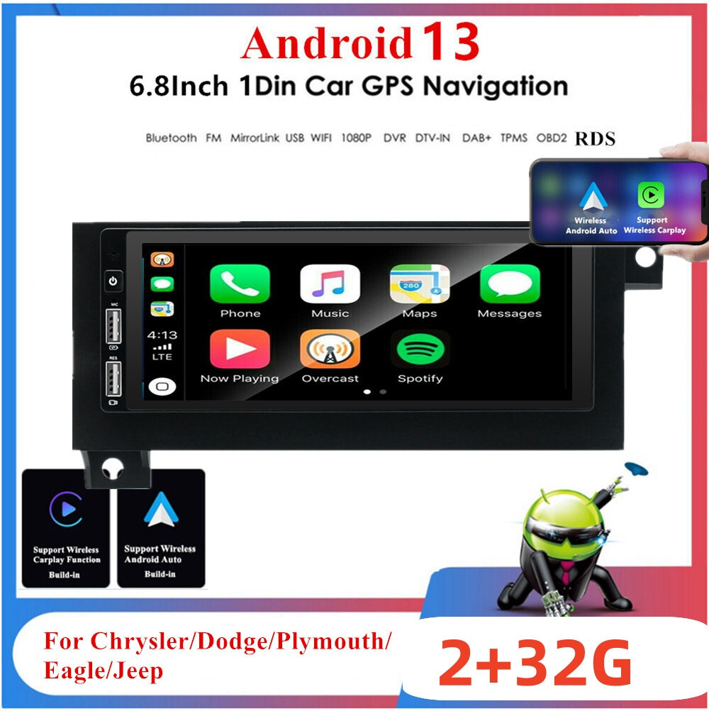 Touch Screen Fit For Dodge Caravan 1984-2000 Car Stereo Radio Player USB FM RDS