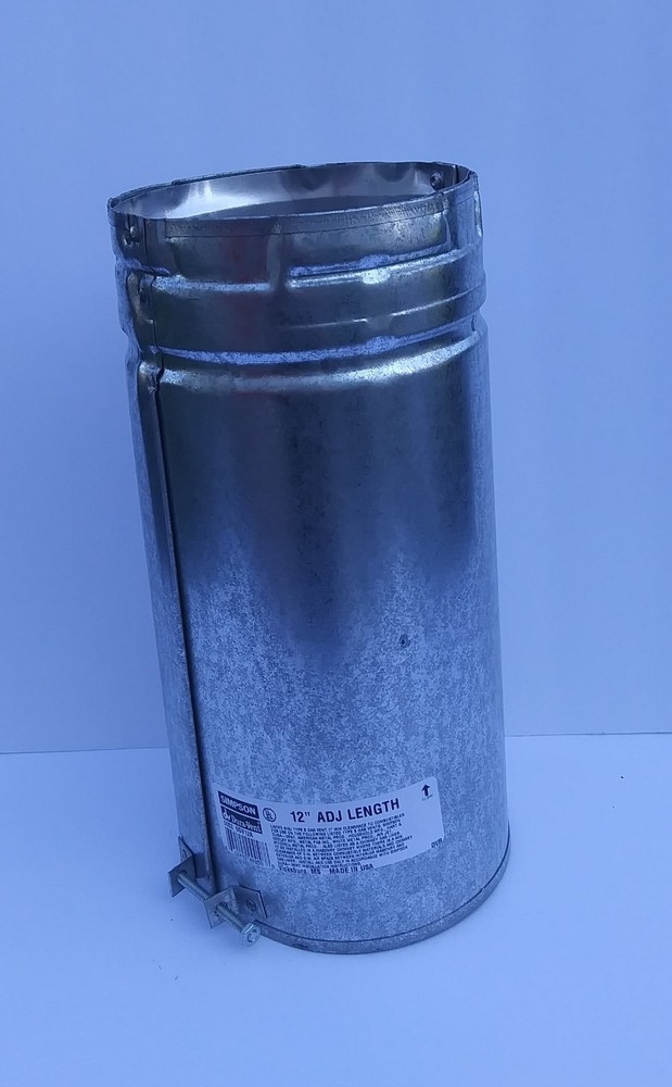 SIMPSON DURA VENT B VENT PIPE 5" X 12" ADJUSTABLE PIPE  (NEW)