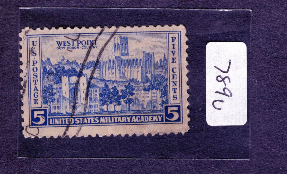 1937 Stamp #789 West Point Used