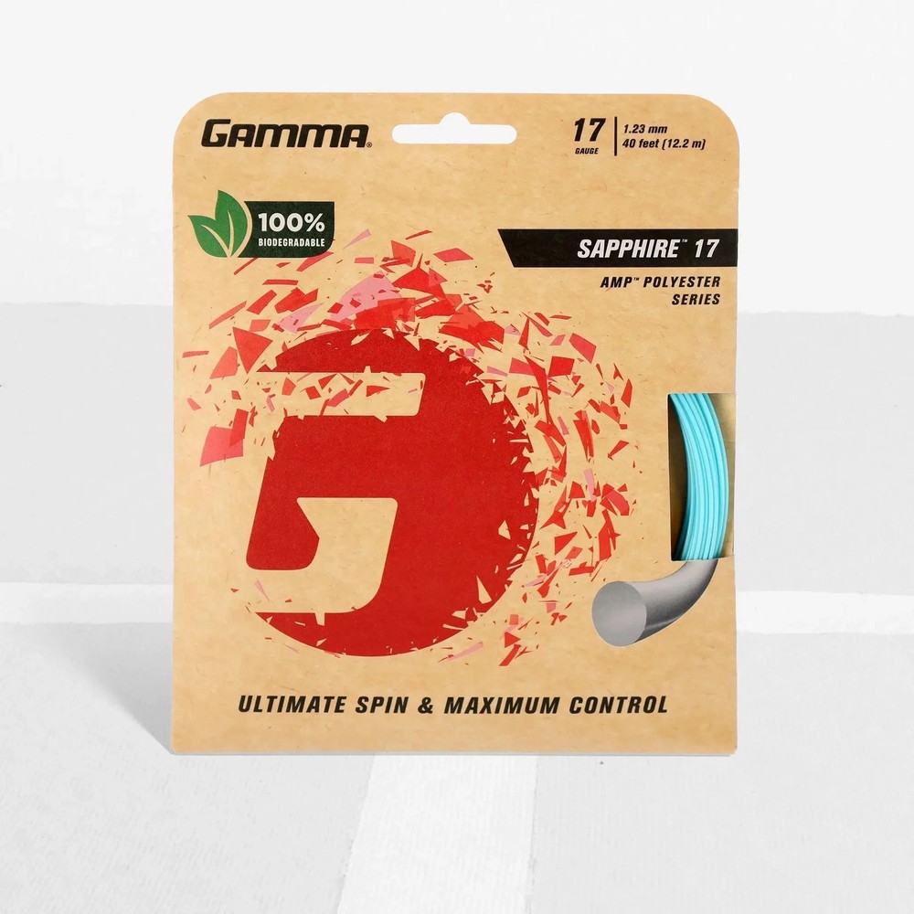 Gamma Sapphire Tennis String Teal, Spin & Control