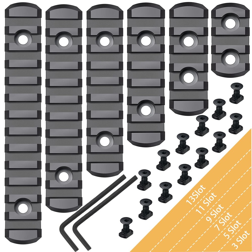 Pecawen Picatinny Rail Polymer Accessory Single Black