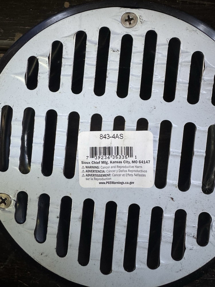 Sioux Chief Abs Floor Drain 843-4as