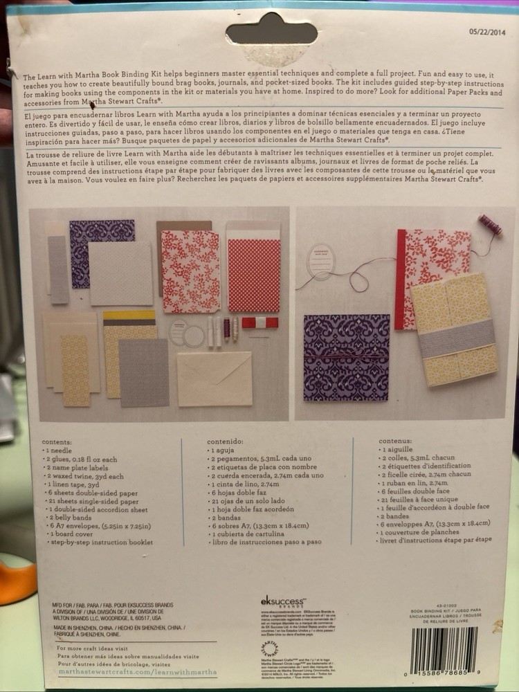 martha stewart craft kit: book binding kit