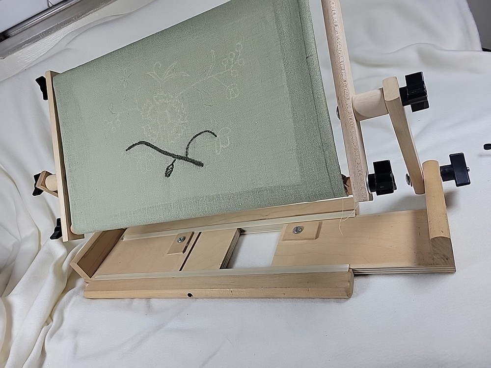 K's Creations Needlework LapFrame Lap Table Base 20" Scroll Frame Adjustable