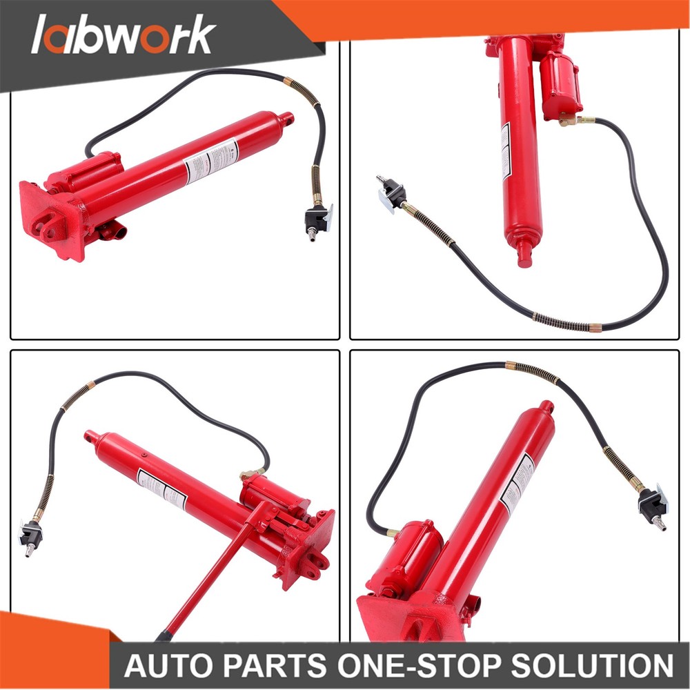 Labwork 8 Ton Long Hydraulic Air Jack Single Pump Engine Lifting Cherry Picker