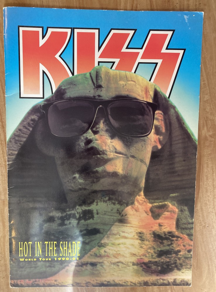 KISS Hot In The Shade World Tour 1990-91 Original Concert Program Book 19.5x13.5