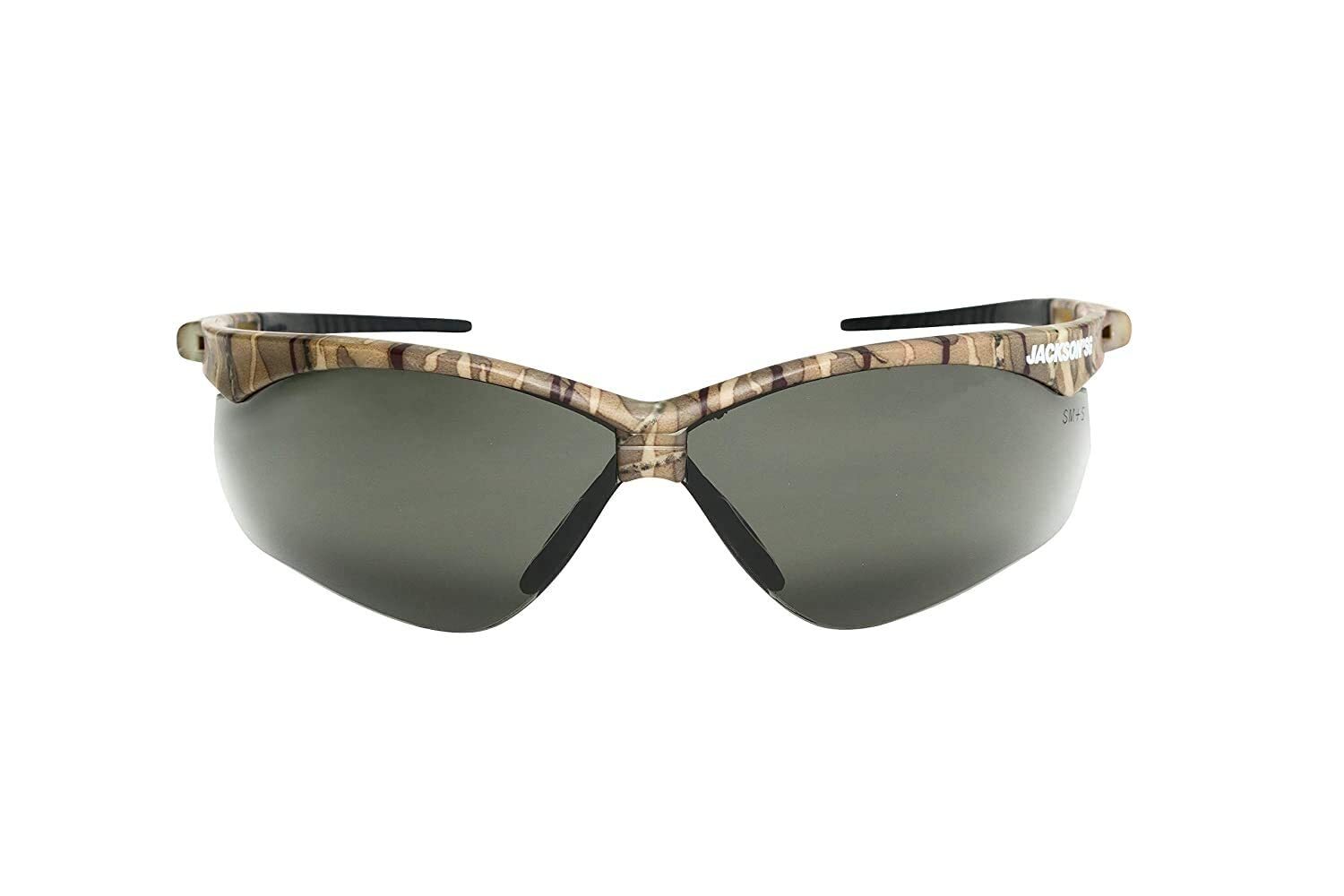 JACKSON SG 50015 Safety Glasses Universal Size Smoke Lens Camo Frames