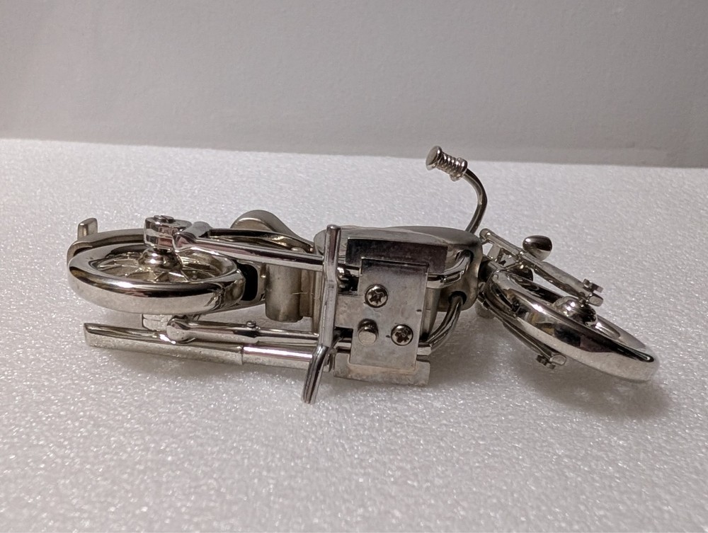 4x2" Miniature Motorcycle Desk Quartz Clock: Matte, Japan Motion, DOESN'T WORK
