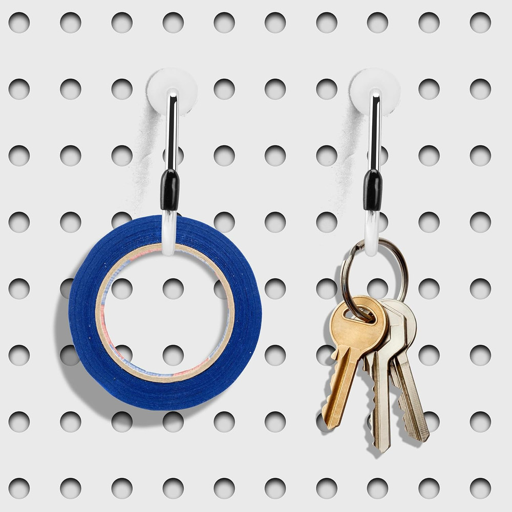 Pegboard Hook Locks, Peg Board Plugs, for Stopping Hooks from Falling Off, 120PC